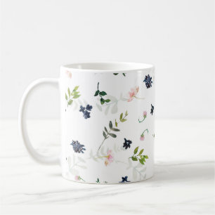 Mug Musique à fleurs de prairie bleue