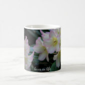 Mug Musique à fleurs jaune clair et rose Rhododendron (Centre)
