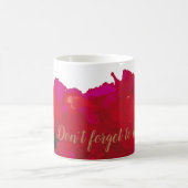 Mug Musique à fleurs magenta (Centre)