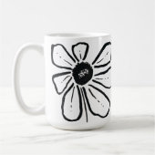 Mug Musique à fleurs moderne (Gauche)