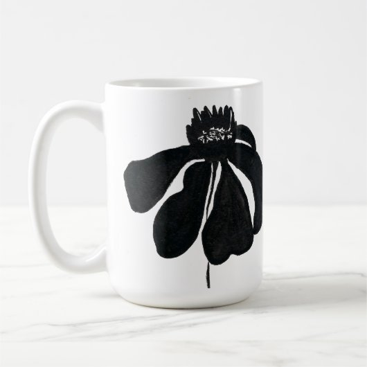 Mug Musique à fleurs moderne (Gauche)