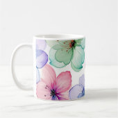 Mug Musique à fleurs Pastel (Gauche)