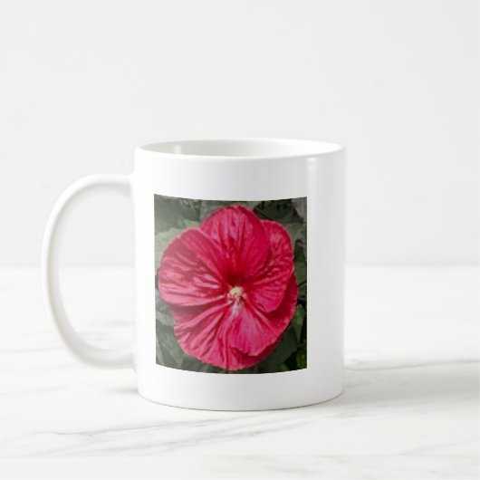 Mug Musique à fleurs rouges (Gauche)