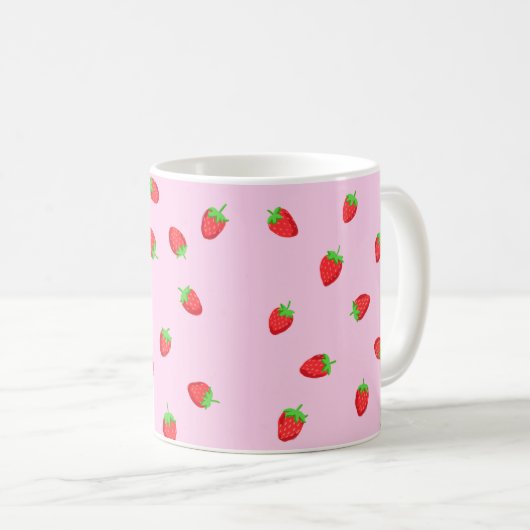 Mug Musique à la fraise (Devant droit)
