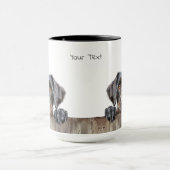Mug Musique À poils durs allemande Pointer Chien (Centre)