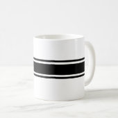 Mug Musique à rayures noires (Devant droit)