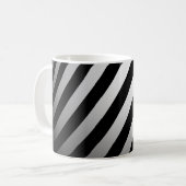 Mug Musique à rayures noires et blanches (Devant gauche)