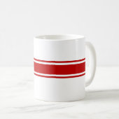 Mug Musique à rayures rouges (Devant droit)