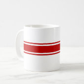 Mug Musique à rayures rouges (Devant gauche)