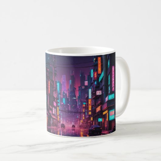 Mug Musique à thème Cyberpunk (Devant droit)