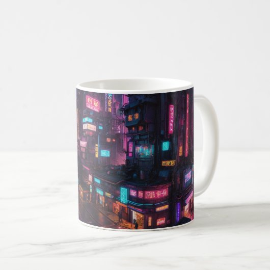Mug Musique à thème Cyberpunk (Devant droit)