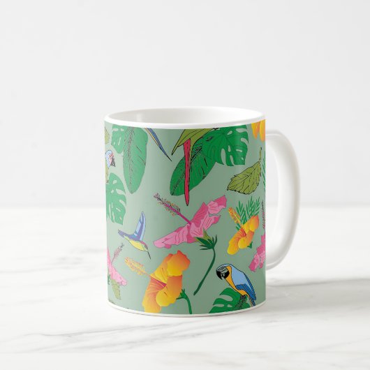 Mug Musique à thème tropical (Devant droit)