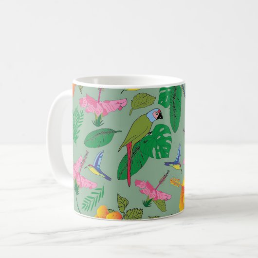 Mug Musique à thème tropical (Devant gauche)