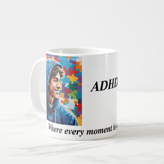 Mug Musique ADHD (Devant gauche)