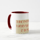 Mug Musique Alphabet (Devant gauche)
