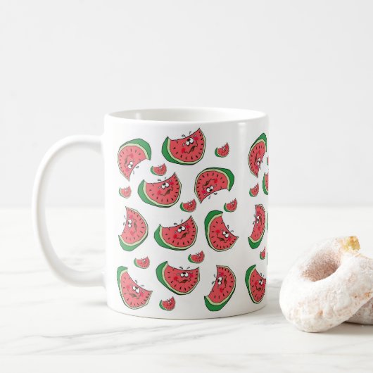 Mug Musique amusante de pastèque (Avec donut)