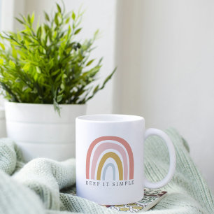Mug Musique arc-en-ciel Boho avec nom personnalisé dan