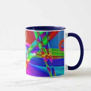 Mug Musique arc-en-ciel en verre