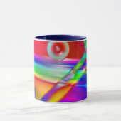 Mug Musique arc-en-ciel en verre (Centre)