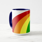 Mug Musique arc-en-ciel rétro (Devant gauche)