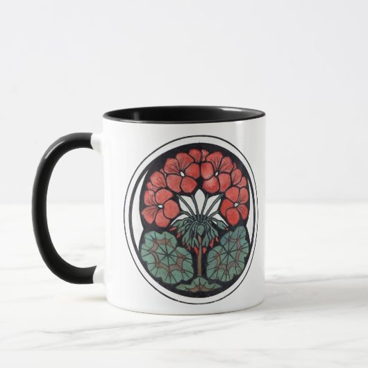 Mug Musique Art nouveau de géranium (Gauche)