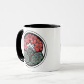 Mug Musique Art nouveau de géranium (Devant gauche)