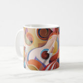 Mug Musique artisanale peinture Abstraite (Devant gauche)