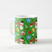 Mug Musique au biscuit de Noël vert (Devant gauche)