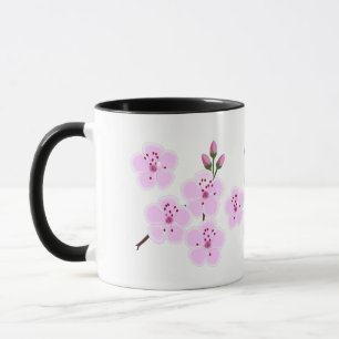 Mug Musique aux fleurs de cerisiers