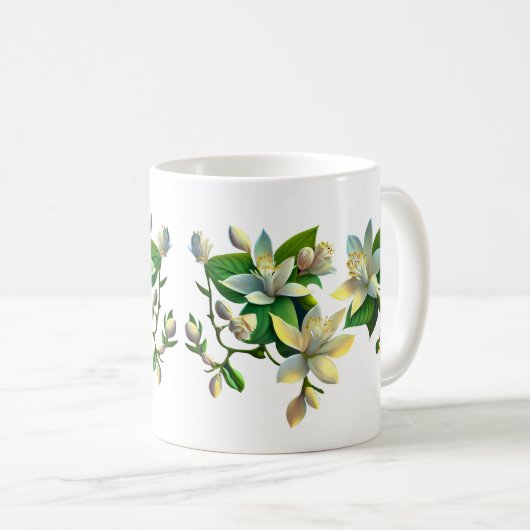 Mug Musique aux fleurs de citron (Devant droit)