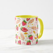 Mug Musique aux fraises (Devant droit)