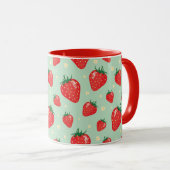 Mug Musique aux fraises (Devant droit)