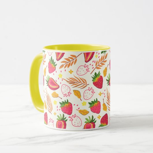 Mug Musique aux fraises (Devant gauche)