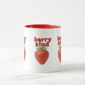 Mug Musique aux fraises | Café de la coupe à devis pos (Centre)