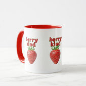 Mug Musique aux fraises | Café de la coupe à devis pos (Devant gauche)