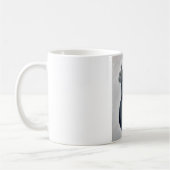 Mug Musique avec chat Aquarelle Gris (Gauche)