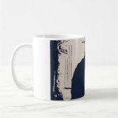 Mug Musique avec chat noir à la fenêtre (Gauche)