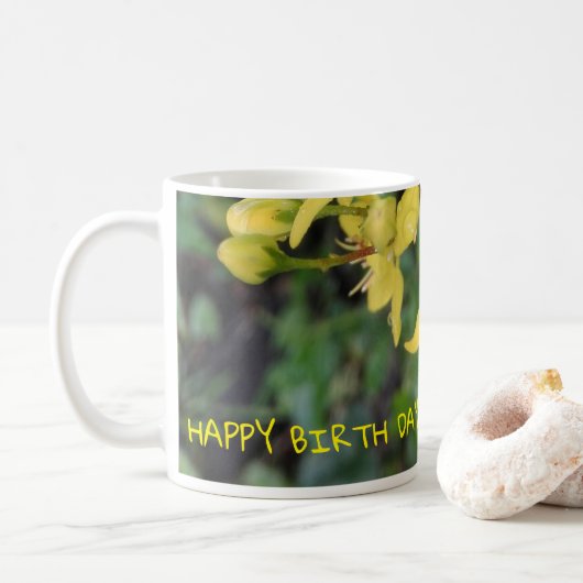 Mug Musique avec de jolies fleurs (Avec donut)