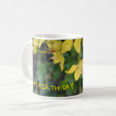 Mug Musique avec de jolies fleurs (Devant gauche)