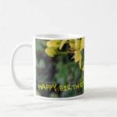 Mug Musique avec de jolies fleurs (Gauche)