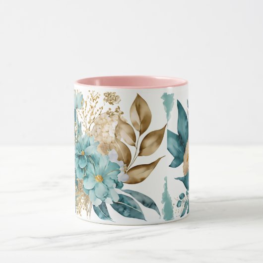 Mug Musique avec fleurs (Centre)