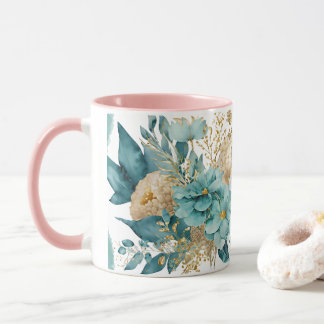 Mug Musique avec fleurs