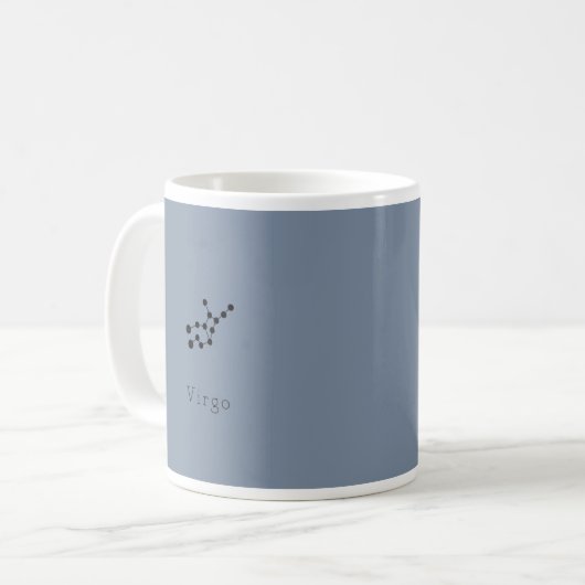 Mug Musique avec Virgo Zodiac Constellation (Devant gauche)