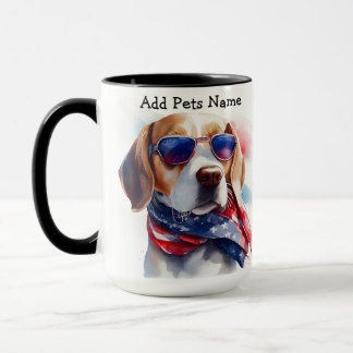 Mug Musique Beagle personnalisée