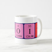 Mug Musique Benoit nom de table périodique (Devant droit)