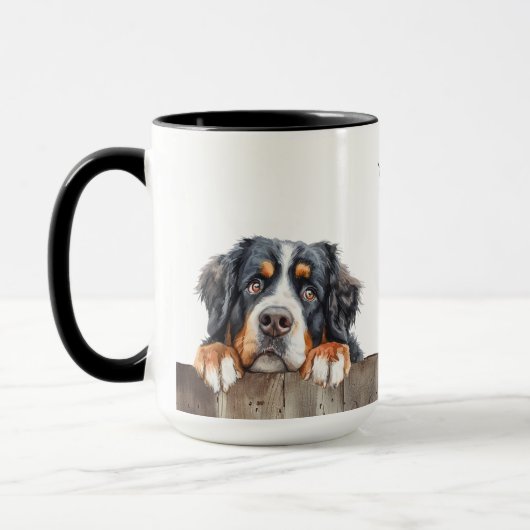 Mug Musique bernoise de chien de montagne (Gauche)