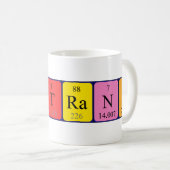 Mug Musique Bertrand de nom de table périodique (Devant droit)
