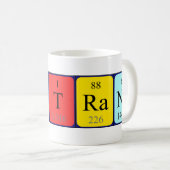 Mug Musique Bertrand de nom de table périodique (Devant droit)
