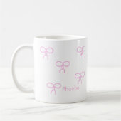 Mug Musique blanche avec vaches roses (Gauche)