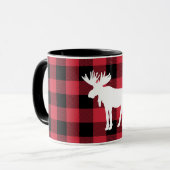 Mug Musique blanche rouge de l'orignal rouge du bison (Devant gauche)